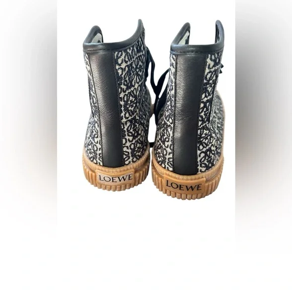 Loewe Canvas embroidered high top sneakers - Picture 6 of 8